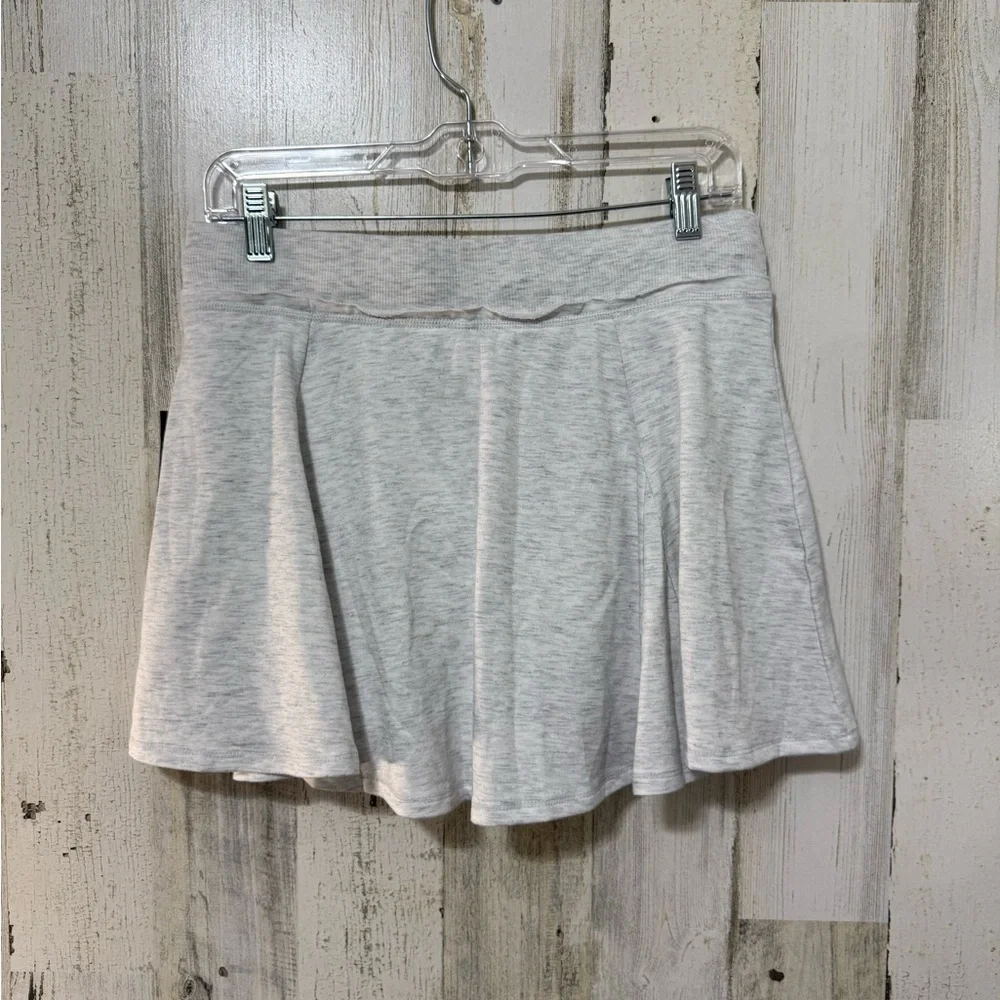 Wild Fable Gray Skater Mini Skirt Tie Front